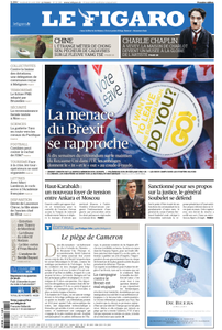 Le Figaro du Vendredi 15 Avril 2016