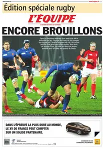 L'Equipe Special Rugby du Dimanche 18 Septembre 2011 édition de 16 h