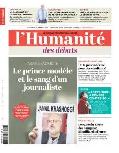 L'Humanite du Vendredi 19 et Dimanche 21 Octobre 2018