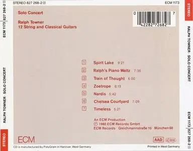 Ralph Towner - Solo Concert (1980) {ECM 1173}