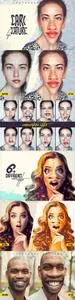 CreativeMarket - Caricature Life Photoshop Action 2503120