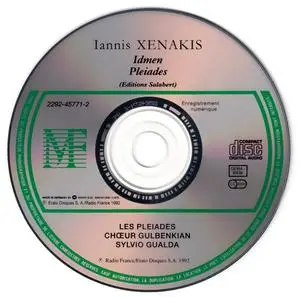 Iannis Xenakis - Idmen & Pleiades - Les Pleiades, Choeur Gulbenkian, Sylvio Gualda (1992) {Erato 2292-45771-2}