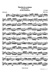 Partita in a minor (Saxophone transposition)