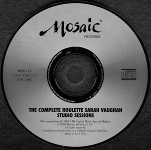 Sarah Vaughan - The Complete Roulette Sarah Vaughan Studio Sessions (2002) [8CD BoxSet] {Mosaic 24-bit Remaster}