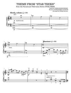 Theme from Star Trek(R) - Gene Roddenberry, TV Theme Song (Easy Piano)
