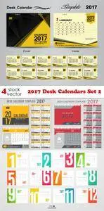 Vectors - 2017 Desk Calendars Set 2