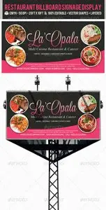 GraphicRiver Restaurant Billboard AD Signage PSD Templates