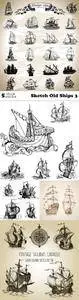 Vectors - Sketch Old Ships 3