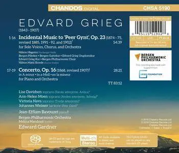 Bergen Philharmonic Orchestra & Edward Gardner - Grieg: Peer Gynt, Op. 23 & Piano Concerto in A Minor, Op. 16 (2018)