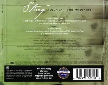 Sting - Stolen Car (Take Me Dancing) (US enhanced CD5) (2004) {A&M}