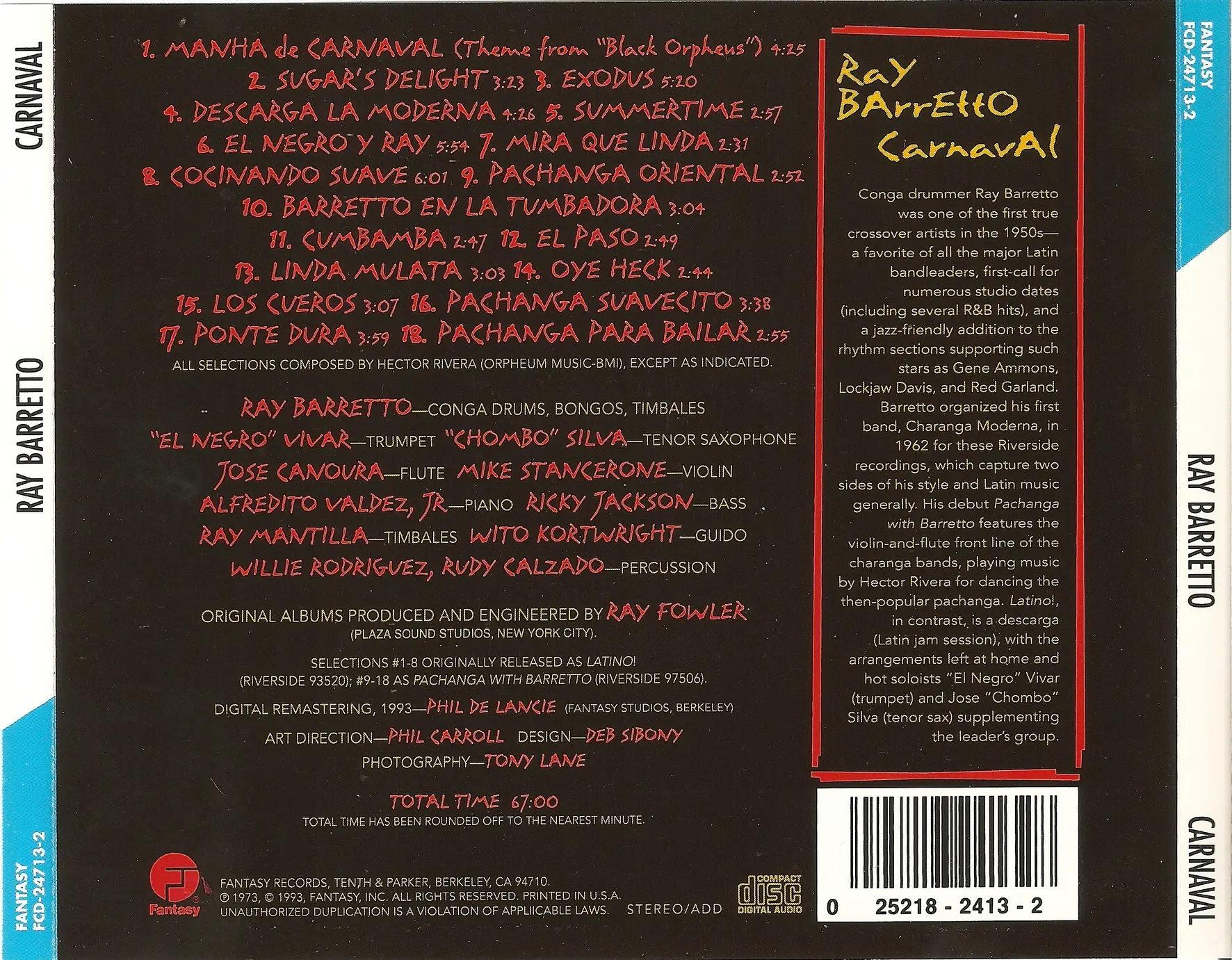 Ray Barretto - Carnaval (1993) / AvaxHome