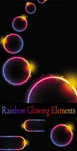 Rainbow Glowing Elements 
