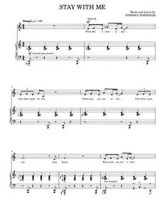 Stay With Me (from Into The Woods) - Into The Woods Musical, Stephen Sondheim (Piano Vocal)