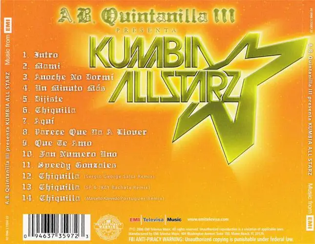 Kumbia All Starz - A.B. Quintanilla III Presenta... (2006) / AvaxHome