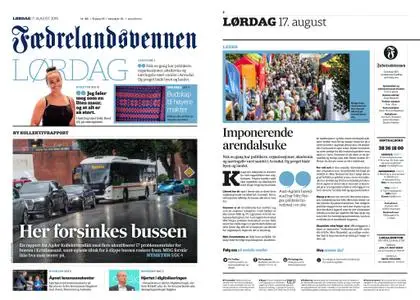 Fædrelandsvennen – 17. august 2019