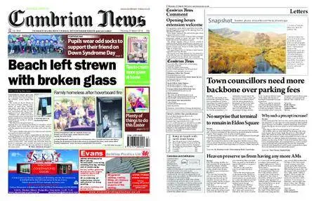 Cambrian News Arfon & Dwyfor – 30 March 2018
