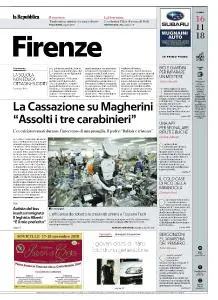 la Repubblica Firenze - 16 Novembre 2018