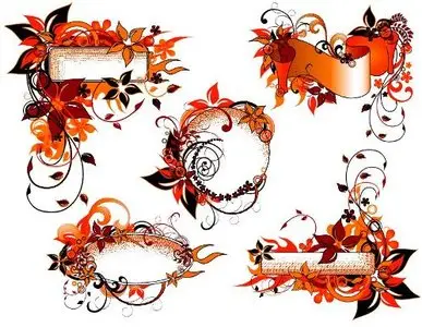 Orange Floral Backgrounds
