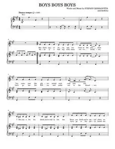 Boys boys boys - Lady Gaga (Piano-Vocal-Guitar)
