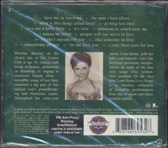 Lena Horne - Love Songs (2005)