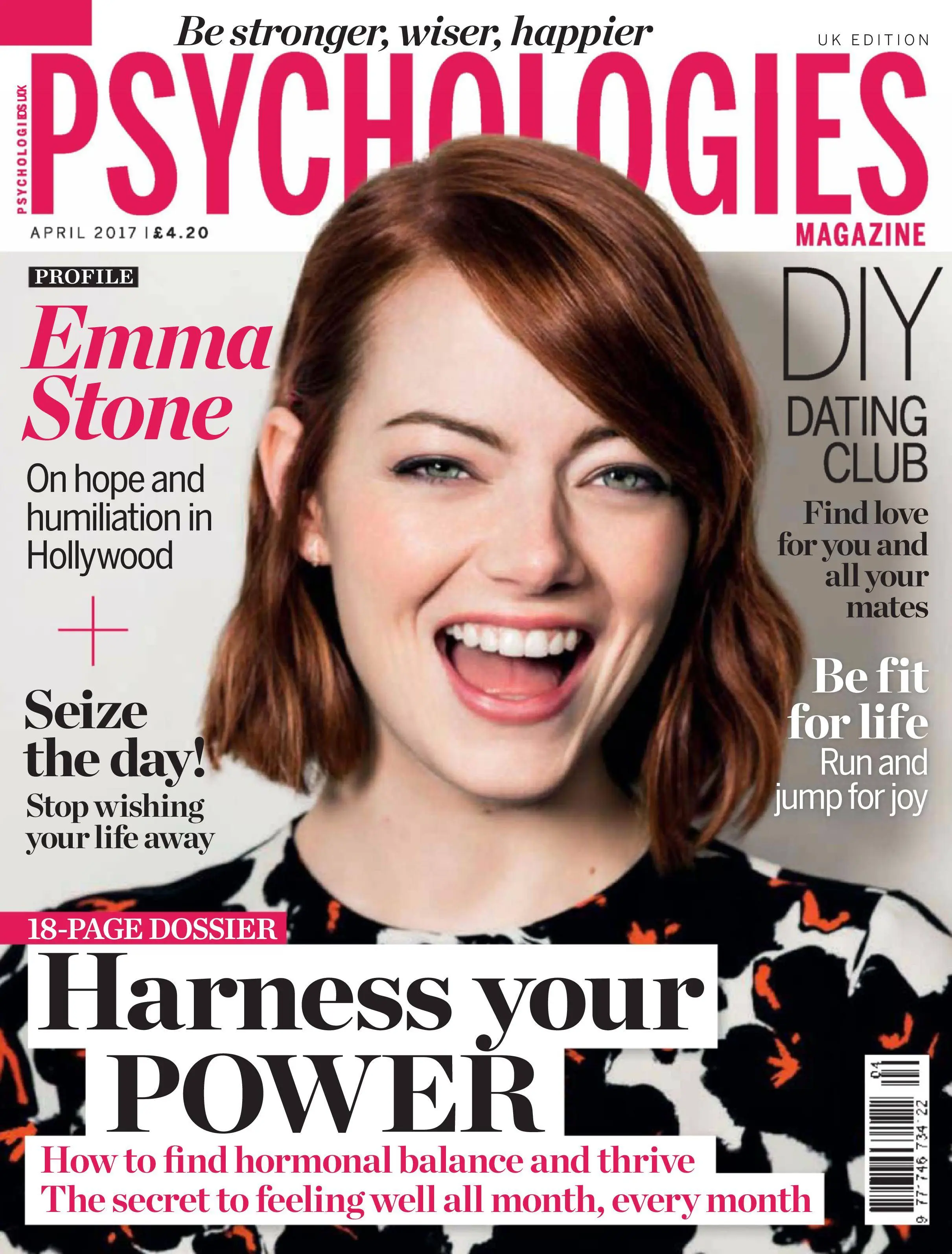 Harness your hopes. Журнал Psychologies. Emma Stone for Magazine. Журнал uk!. Psychology Magazine in English.