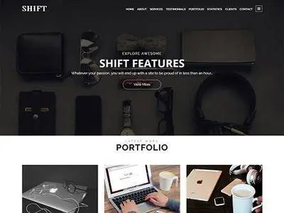 Shift v1.0.0 - Parallax WordPress Theme - CM 1420189