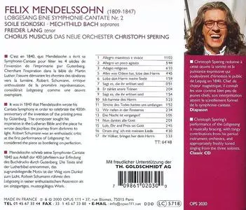 Christoph Spering, Das Neue Orchester - Felix Mendelssohn: Symphony No.2 'Lobgesang' (2000)