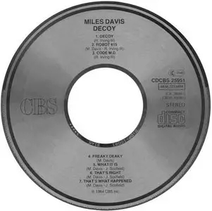 Miles Davis - Decoy (1983) {Reissue 1996}