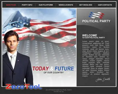 FlashMint 2040 Political party flash template