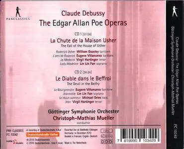 Christoph-Mathias Mueller, Goettinger Symphonie Orchester - Claude Debussy: The Edgar Allan Poe Operas (2016)