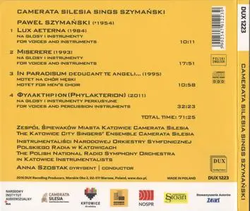 Pawel Szymanski - Camerata Silesia Sings Szymanski (2016) {DUX 1223}