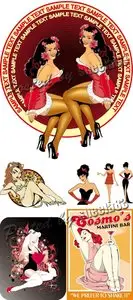 Pin-Up Girls Vector
