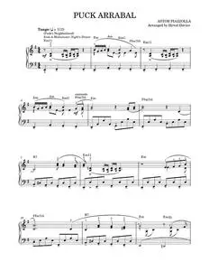 Puck Arrabal - Astor Piazzolla (Piano Solo)
