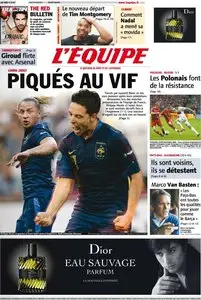 L'Equipe Edition du Mercredi 13 Juin 2012