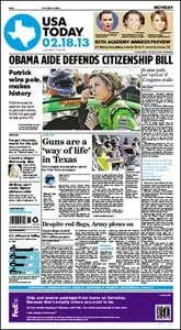 USA Today - 18 February 2013