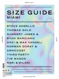 Size Guide miami  - March 2014