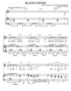 Black Coffee - Paul Francis Webster (Piano-Vocal-Guitar)