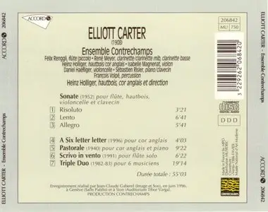 Elliott Carter - Ensemble Contrechamps (1998)