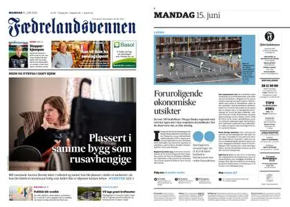 Fædrelandsvennen – 15. juni 2020