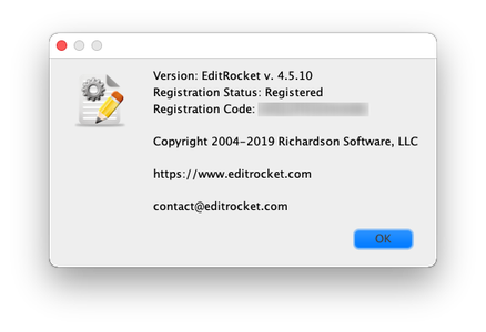 Richardson Software EditRocket 4.5.10 (macOS / Linux / Solaris)