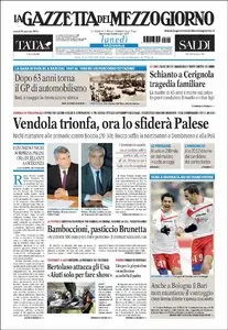 GAZZETTA DEL MEZZOGIORNO 25 GENNAIO 2010