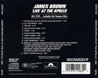 James Brown - Live at The Apollo (1962) [MFSL, UDCD 583] Re-up