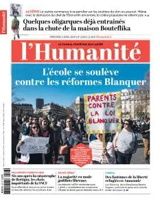 L'Humanite du Mercredi 3 Avril 2019