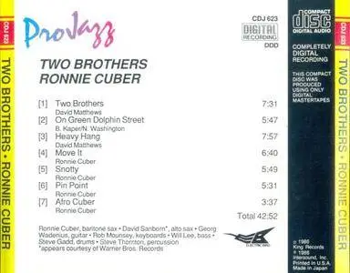 Ronnie Cuber - Two Brothers (1986) {ProJazz}