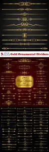 Vectors - Gold Ornamental Dividers