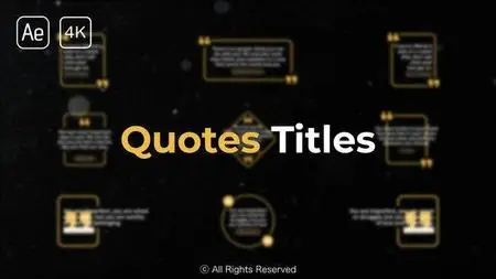 Quotes Titles 2.0 | After Effects 51127197