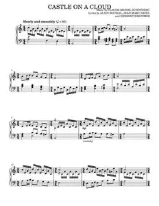 Castle On A Cloud - Les Miserables Musical, Susan Boyle (Piano Solo)
