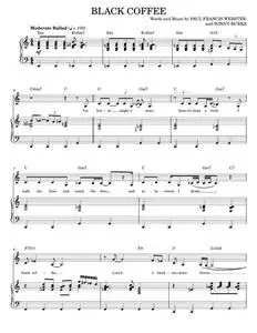 Black Coffee - Ella Fitzgerald, Paul Francis Webster (Piano Vocal)