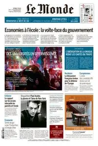 Le Monde du Vendredi 3 Mai 2024