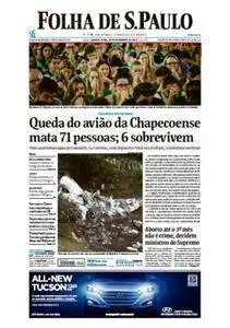 Folha de São Paulo - 30 de novembro de 2016 - Quarta